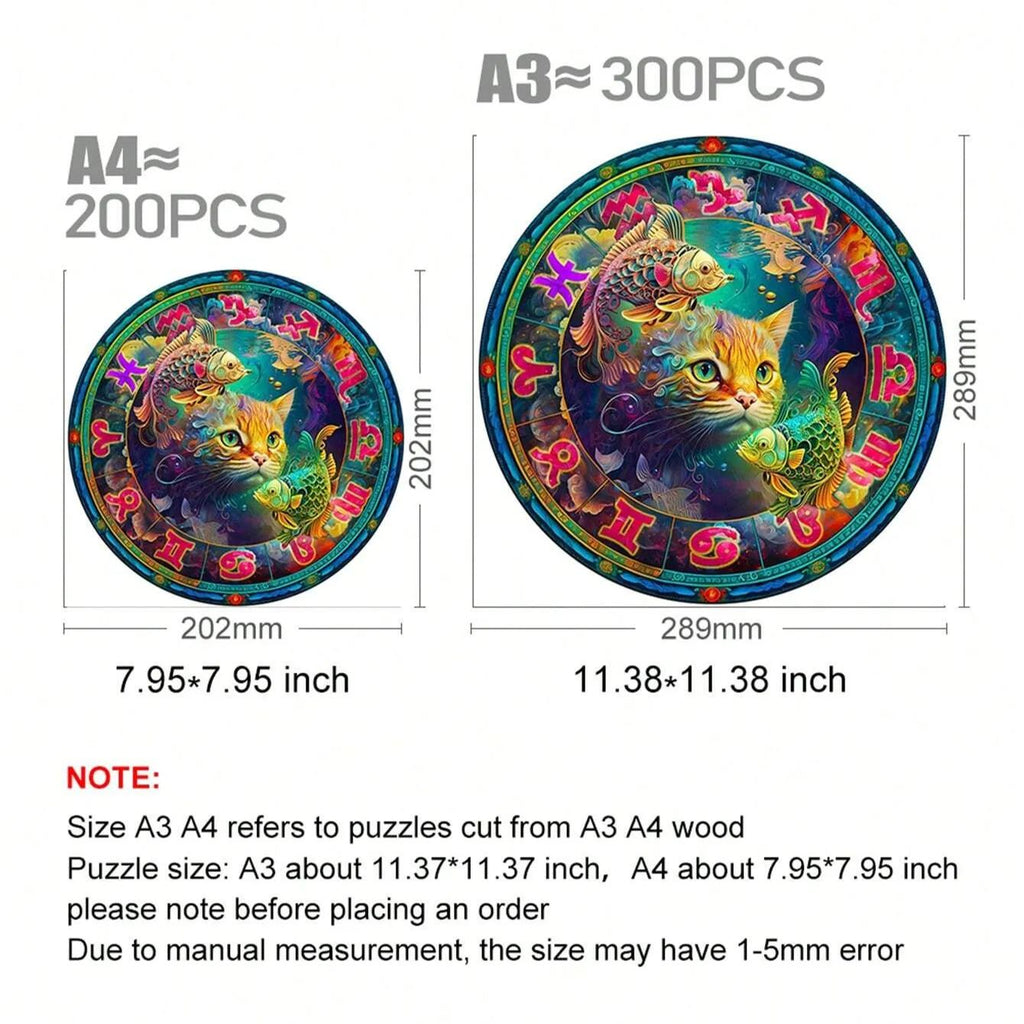 Twelve Constellations | Pisces - Wooden Jigsaw Puzzle - image 2