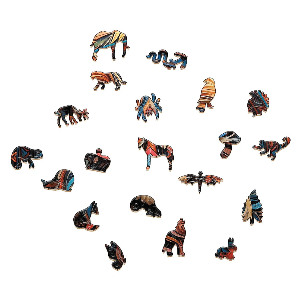 Mysterious Cat - Wooden Jigsaw Puzzle - image 3