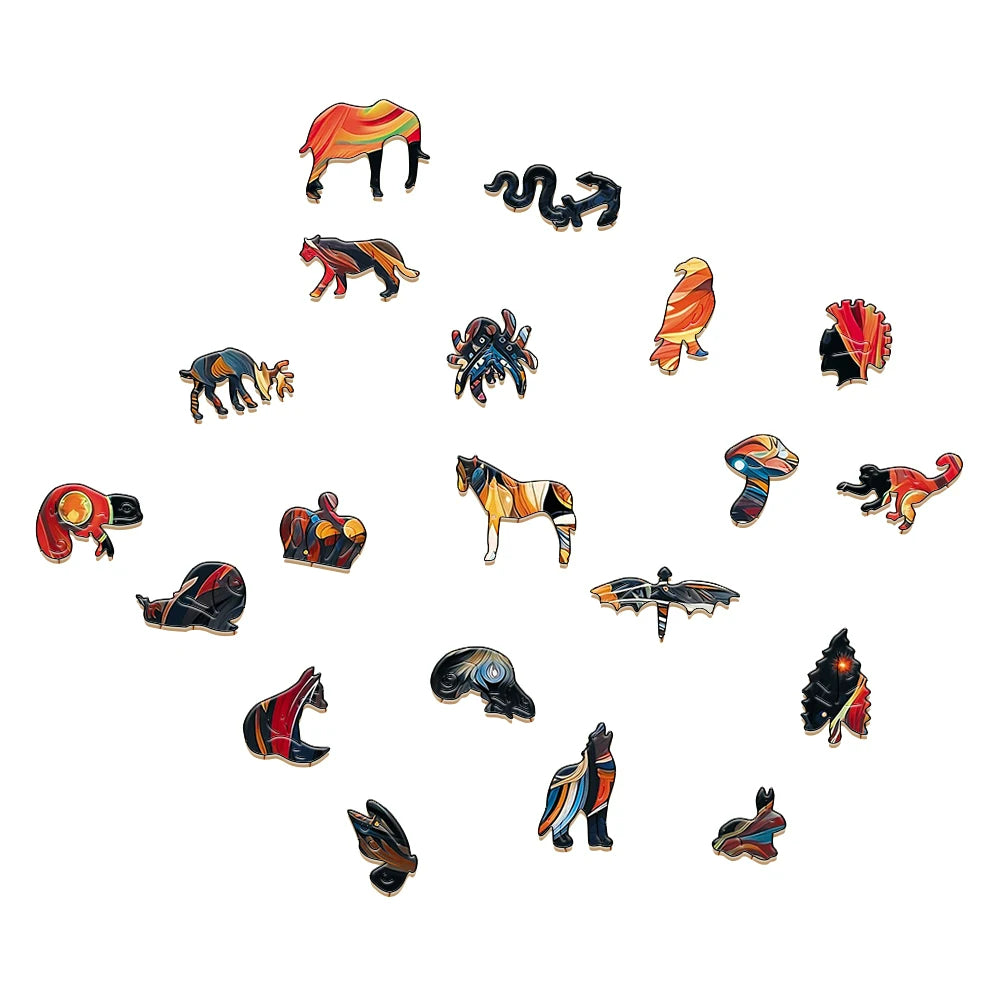 Mysterious Cat - Wooden Jigsaw Puzzle - image 3