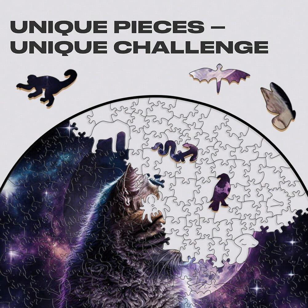  Mysterious Handsome Cat - Wooden Jigsaw Puzzle - image 4