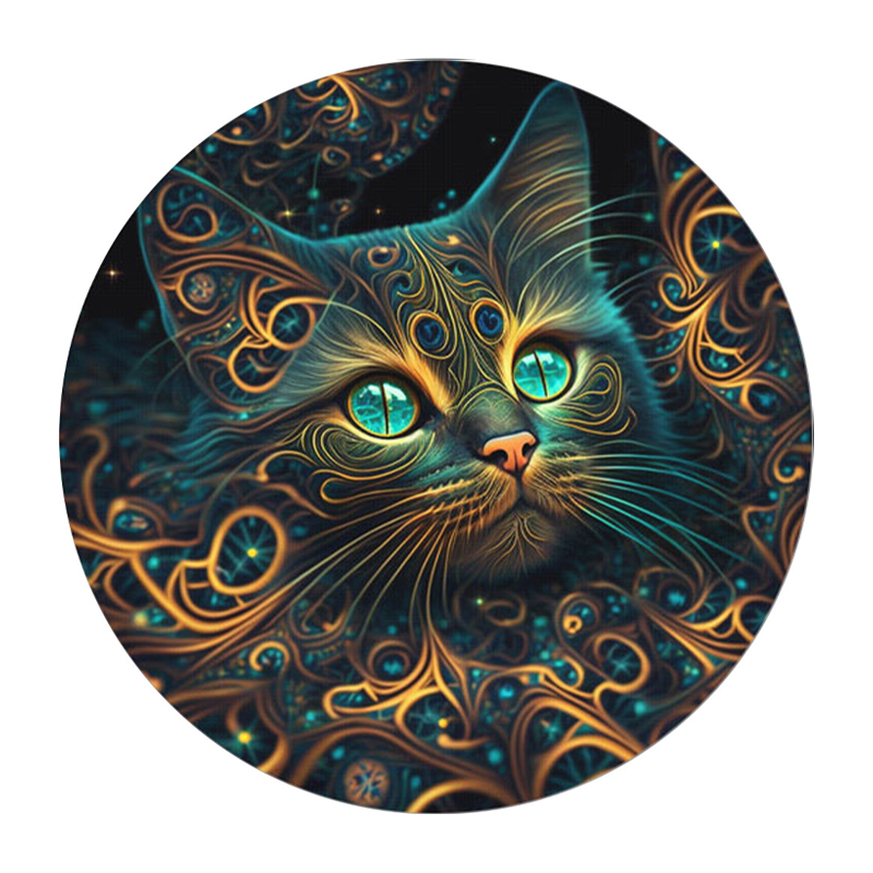 Mysterious Cat - Wooden Jigsaw Puzzle - A3  - Wooden Gift Packaging - image 0
