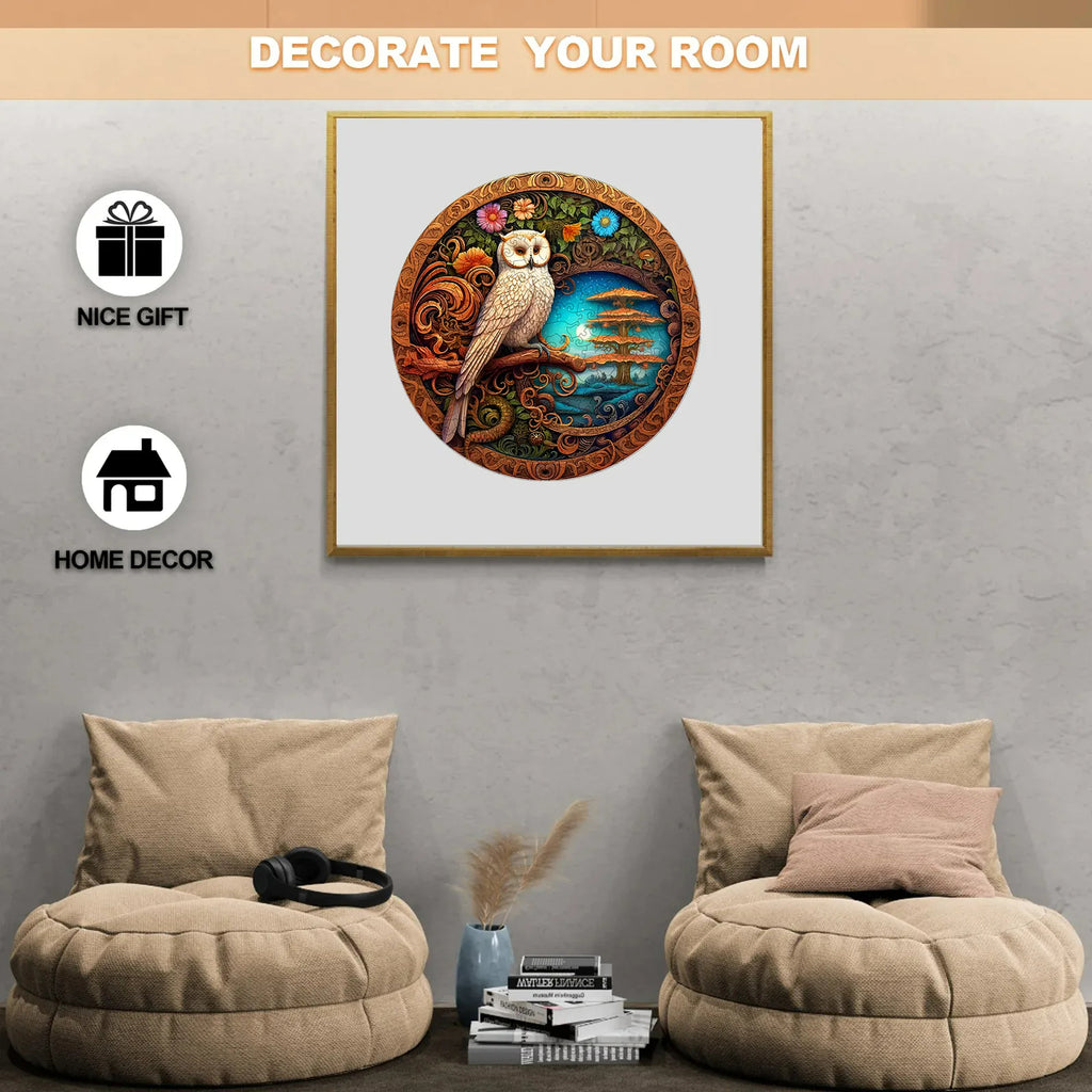 White Owl - Wooden Jigsaw Puzzles - image 3