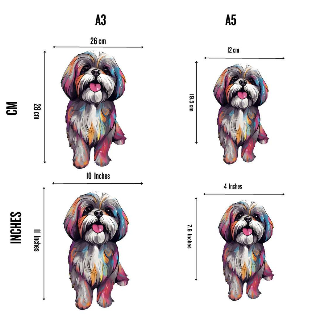 Shih Tzu Dog - Wooden Jigsaw Puzzle - image 2