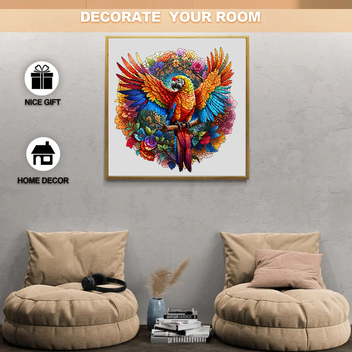 Parrot Tropical Forest - Wooden Jigsaw Puzzle - image 3