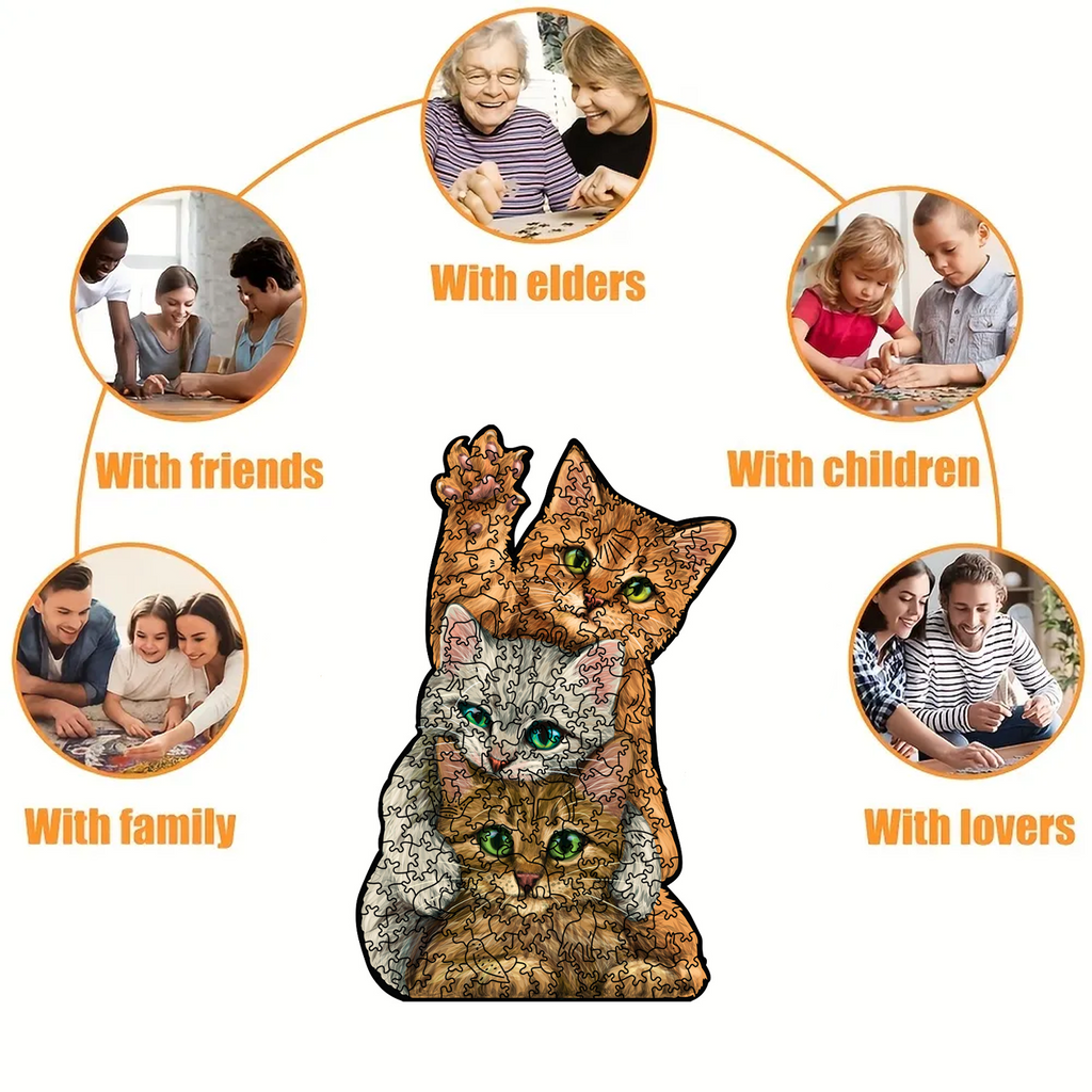 3 Little Kittens - Wooden Jigsaw Puzzle - image 3