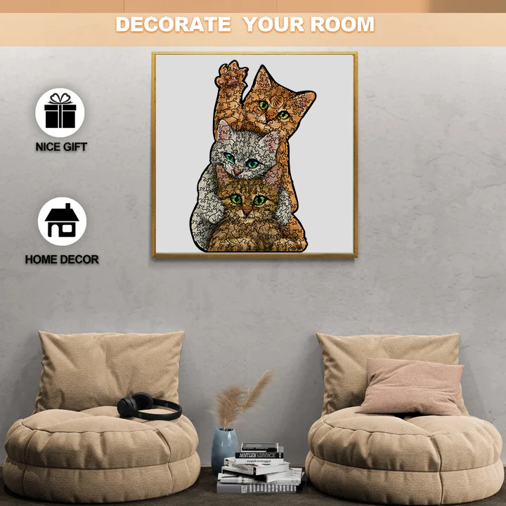 3 Little Kittens - Wooden Jigsaw Puzzle - image 2