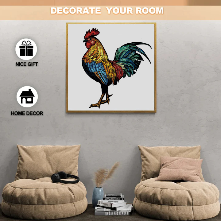 Blue Bantam Chicken - Wooden Jigsaw Puzzle - image 4