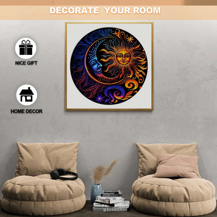 Moon And Sun - Wooden Jigsaw Puzzle - image 3
