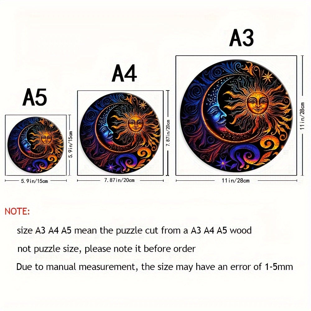 Moon And Sun - Wooden Jigsaw Puzzle - image 2