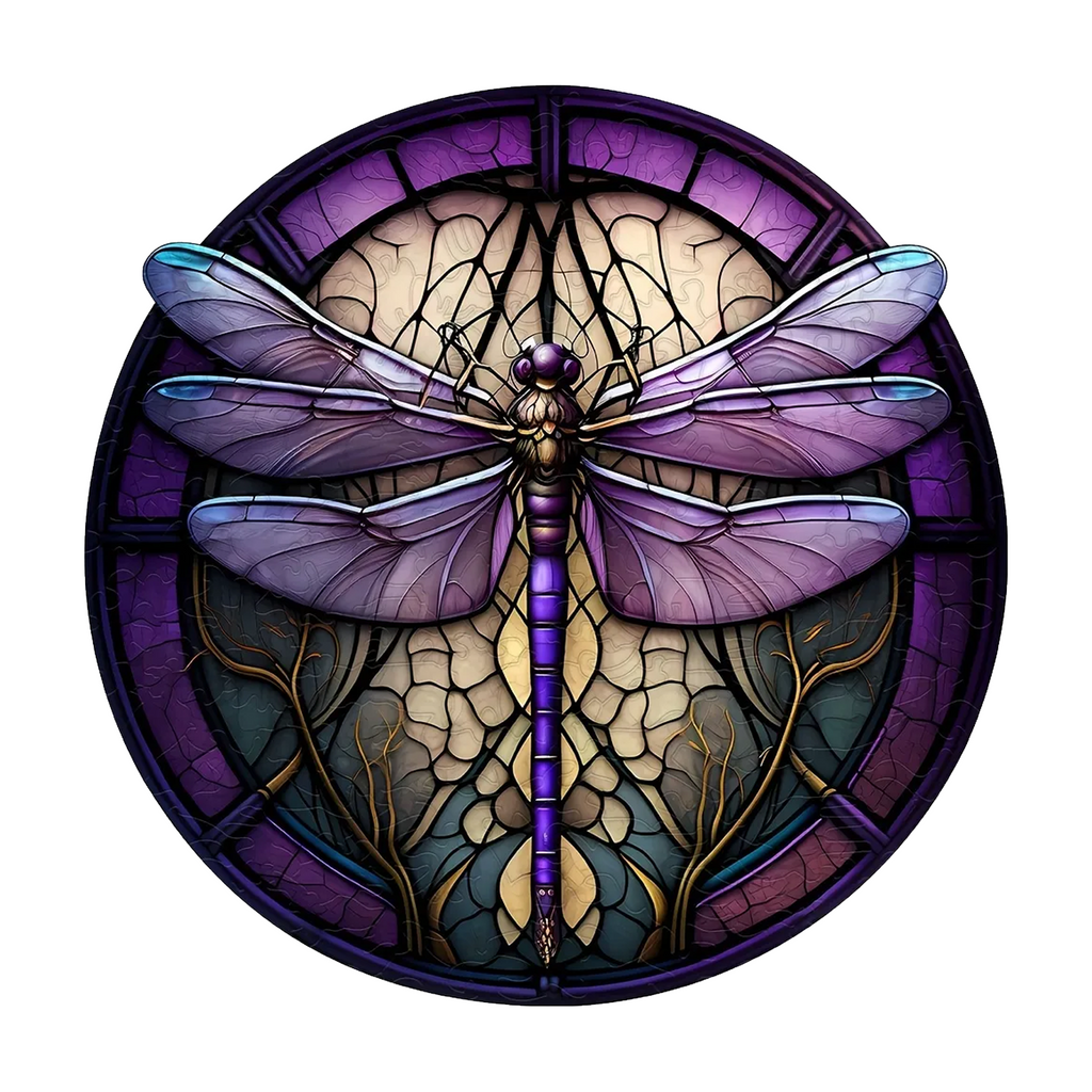 Dragonfly Outside The Window Wooden Jigsaw Puzzle - A3  - Wooden Gift Packaging - image 0