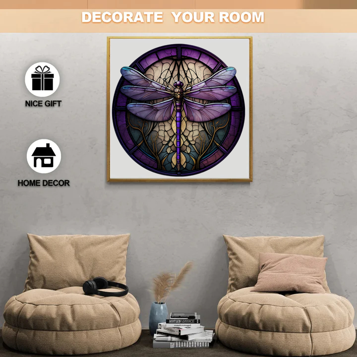 Dragonfly Outside The Window Wooden Jigsaw Puzzle - image 3