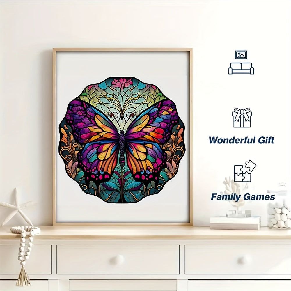 Colorful Butterfly - Wooden Jigsaw Puzzle - image 2