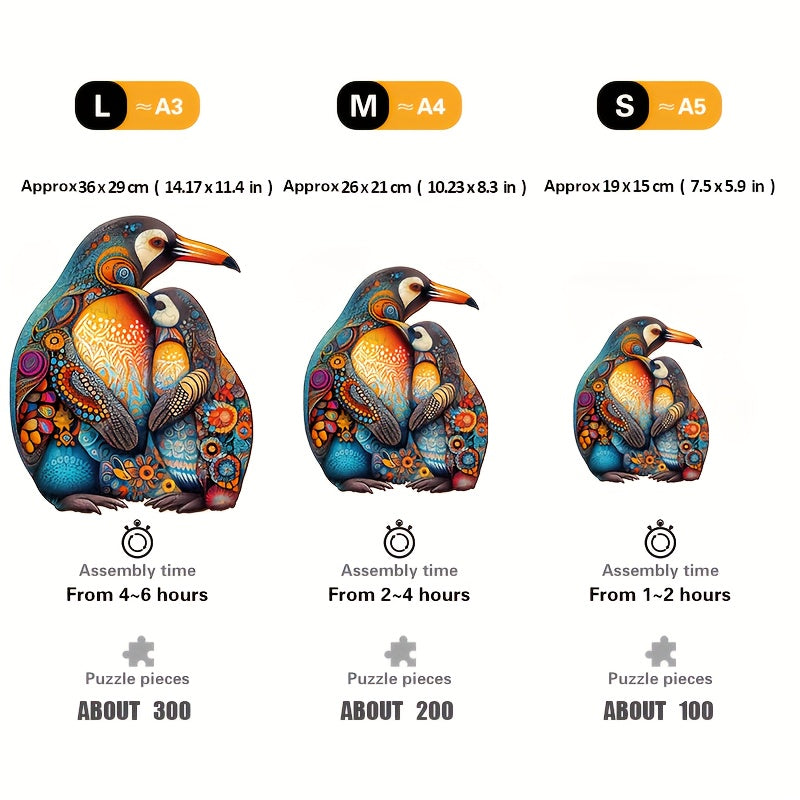 Penguin Family - Wooden Jigsaw Puzzle - image 2