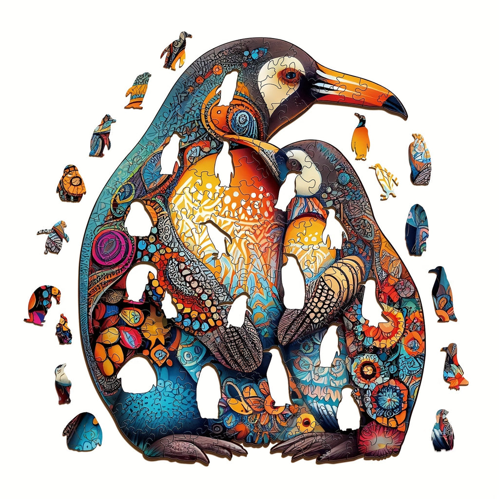 Penguin Family - Wooden Jigsaw Puzzle - image 1