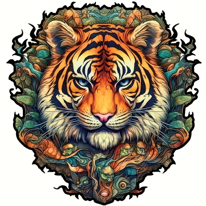 Tiger ‘King of the Jungle’ - Wooden Jigsaw Puzzle - A3 - image 0