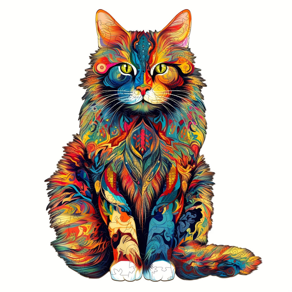 Maine Coon - Wooden Jigsaw Puzzle - L - image 0