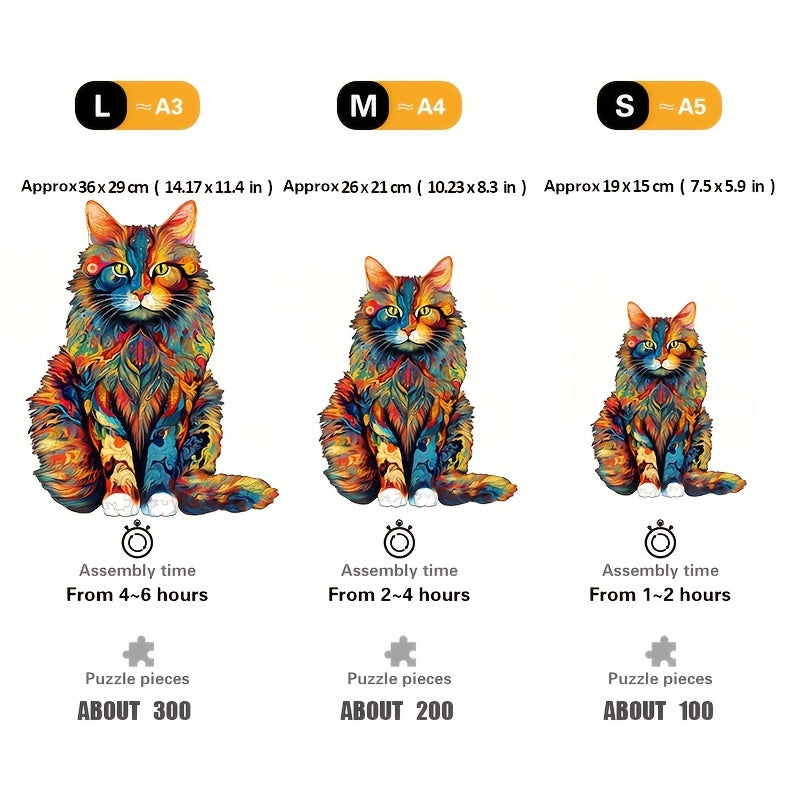 Maine Coon - Wooden Jigsaw Puzzle - image 2