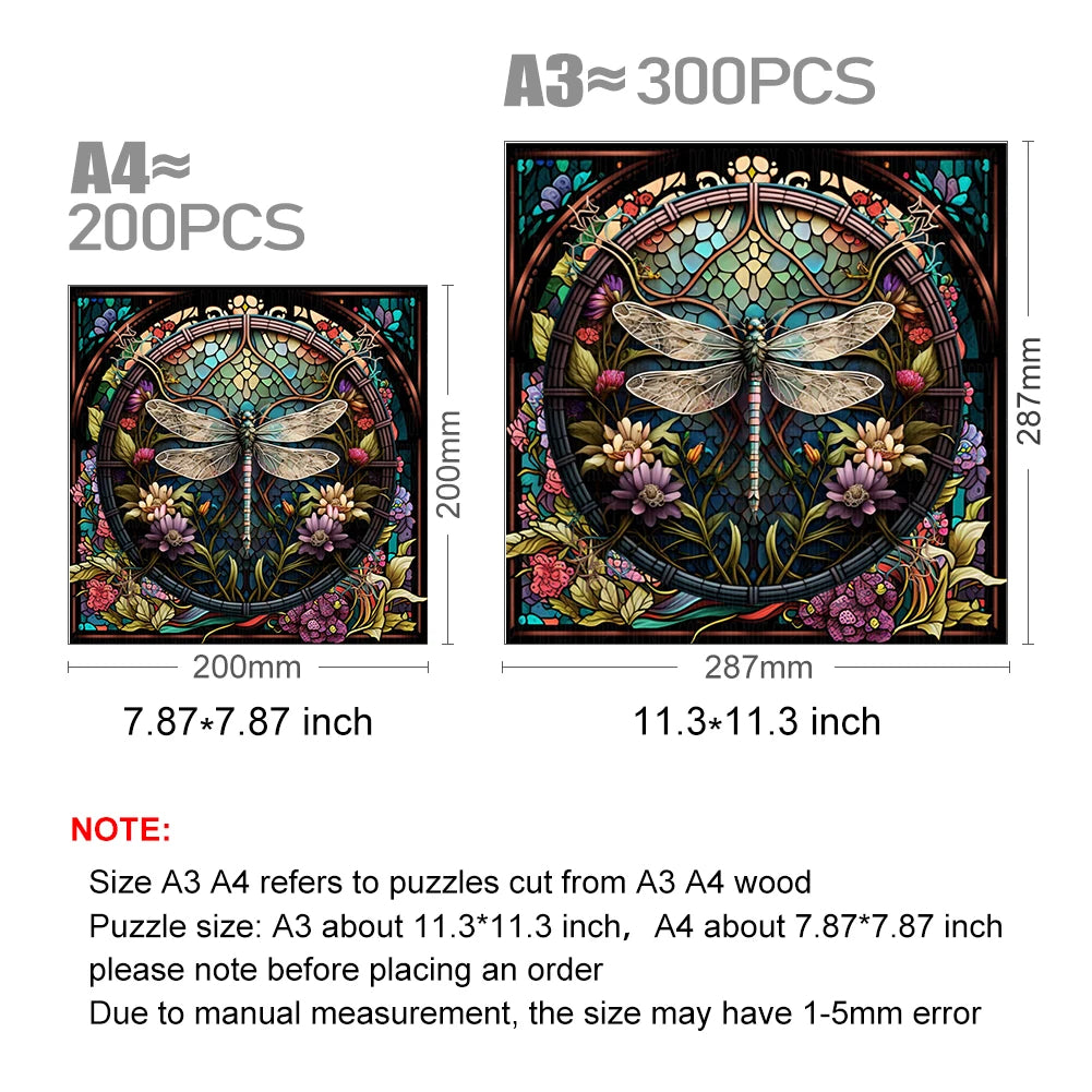 Beautiful Dragonfly - Wooden Jigsaw Puzzle - image 2