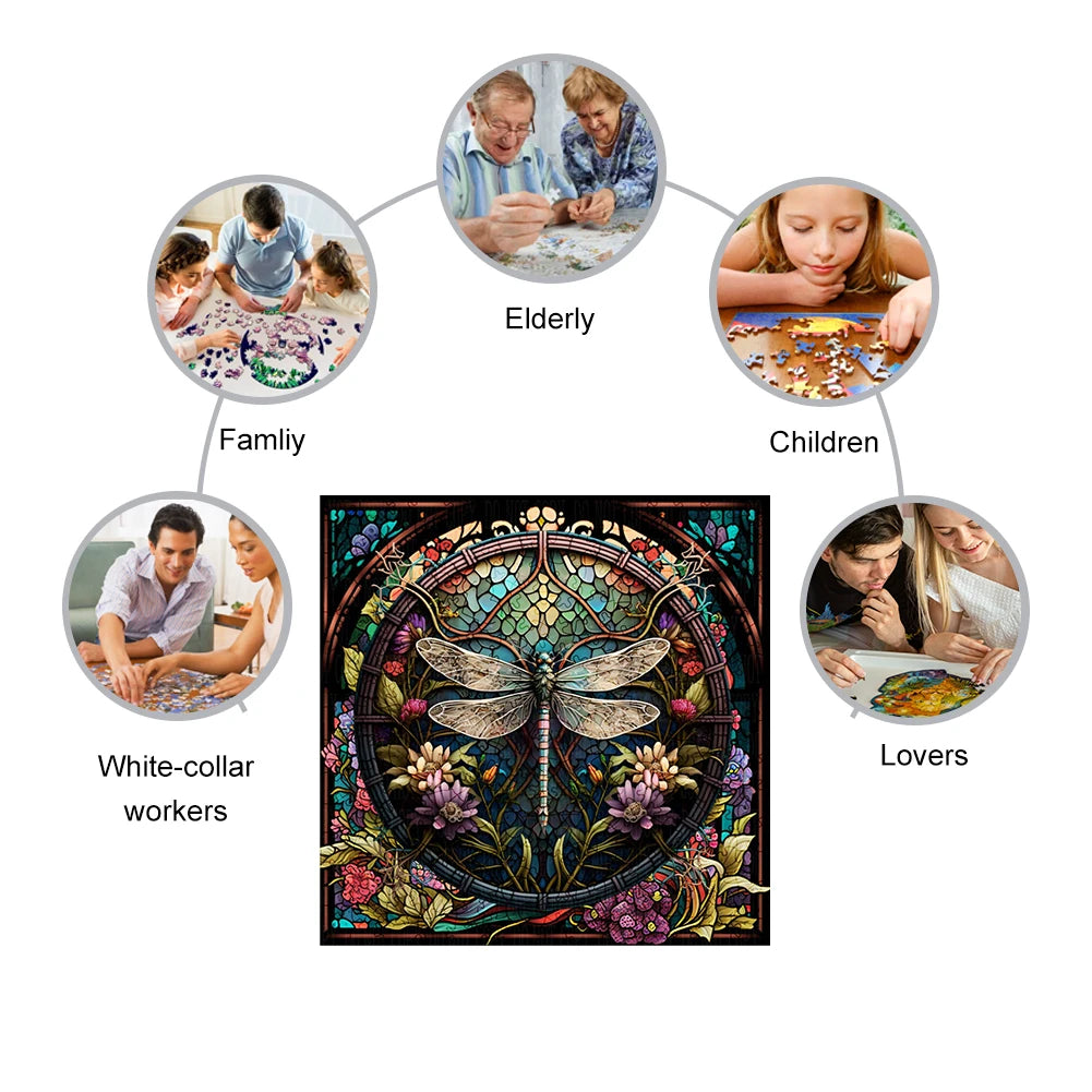 Beautiful Dragonfly - Wooden Jigsaw Puzzle - image 3