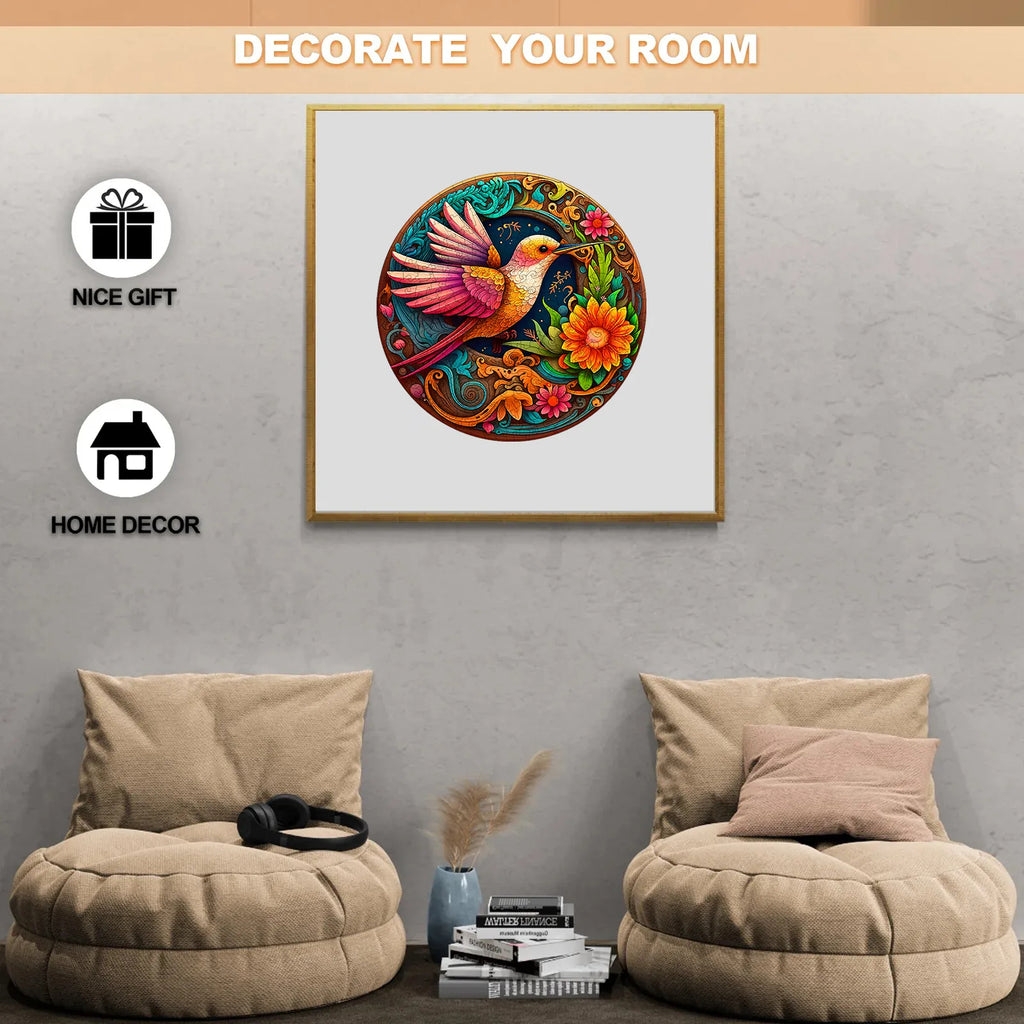 Hummingbird Disc - Wooden Jigsaw Puzzles - image 3