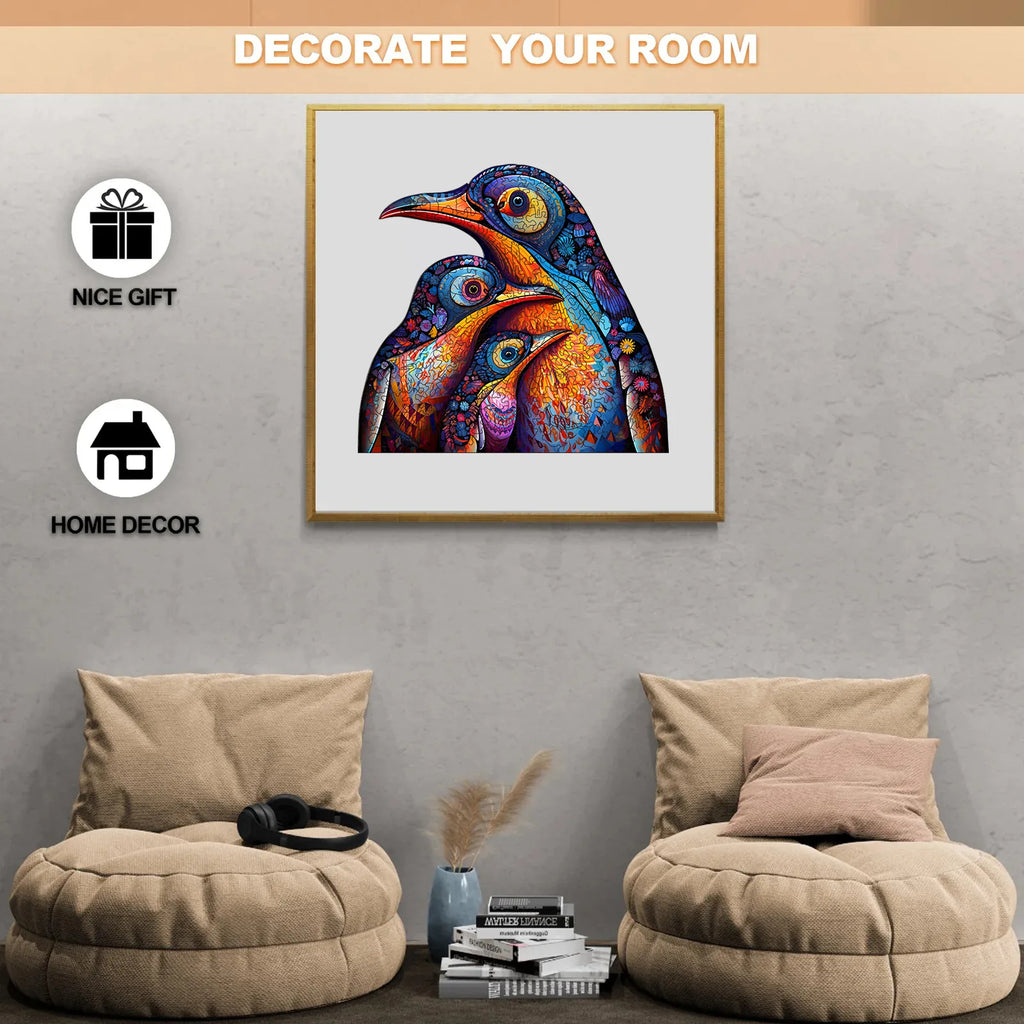 Three Penguins - Wooden Jigsaw Puzzles - image 3