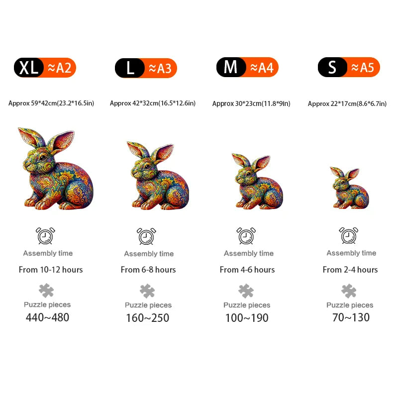 Ceramic Rabbit - Wooden Jigsaw Puzzles - image 2