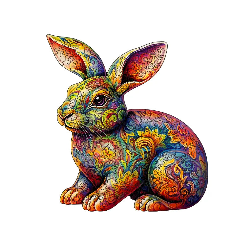Ceramic Rabbit - Wooden Jigsaw Puzzles - image 0