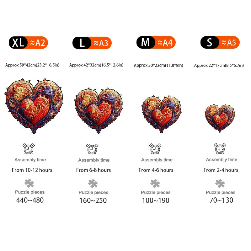 Mechanical Heart - Wooden Jigsaw Puzzles - image 2