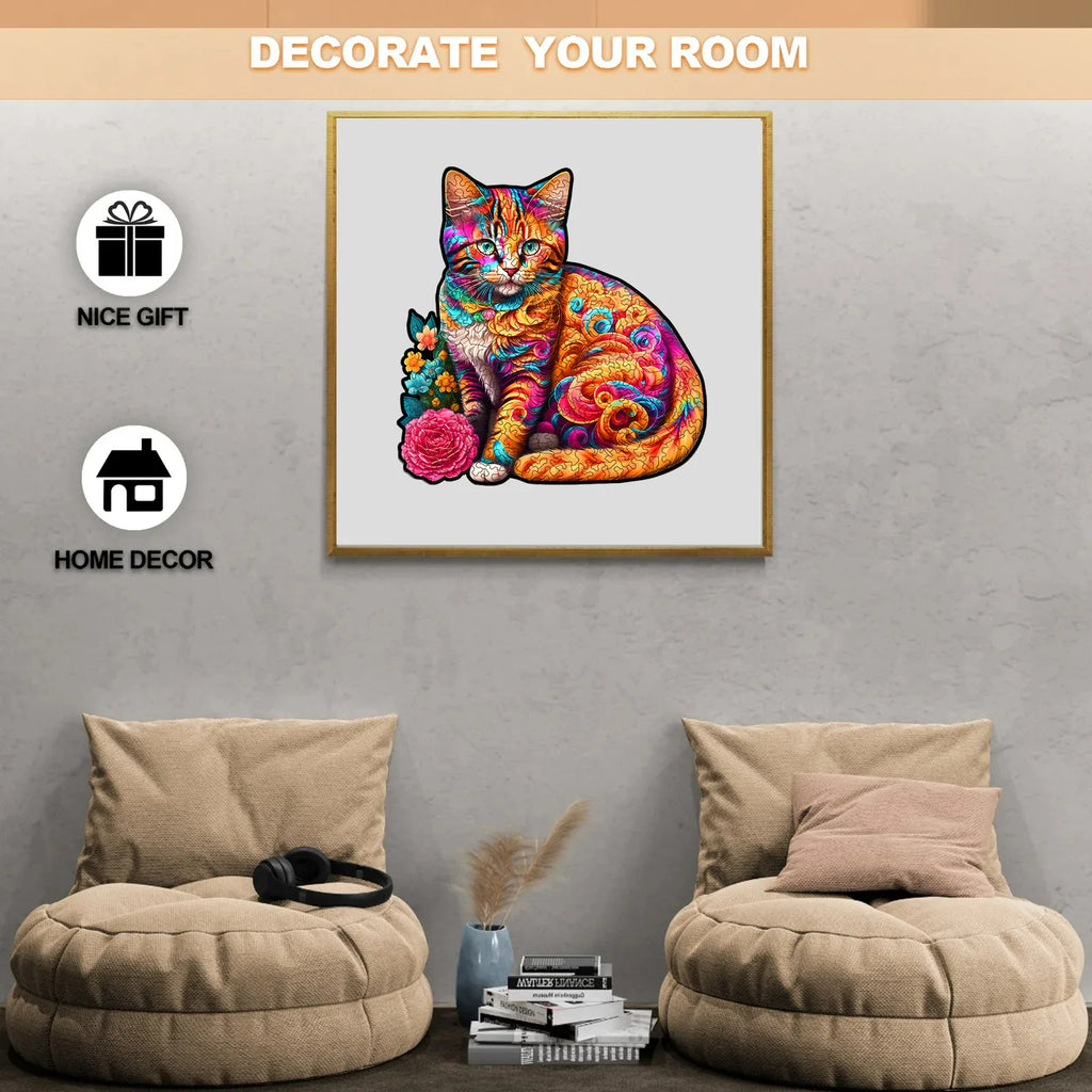 Curly Cat - Wooden Jigsaw Puzzles - image 3