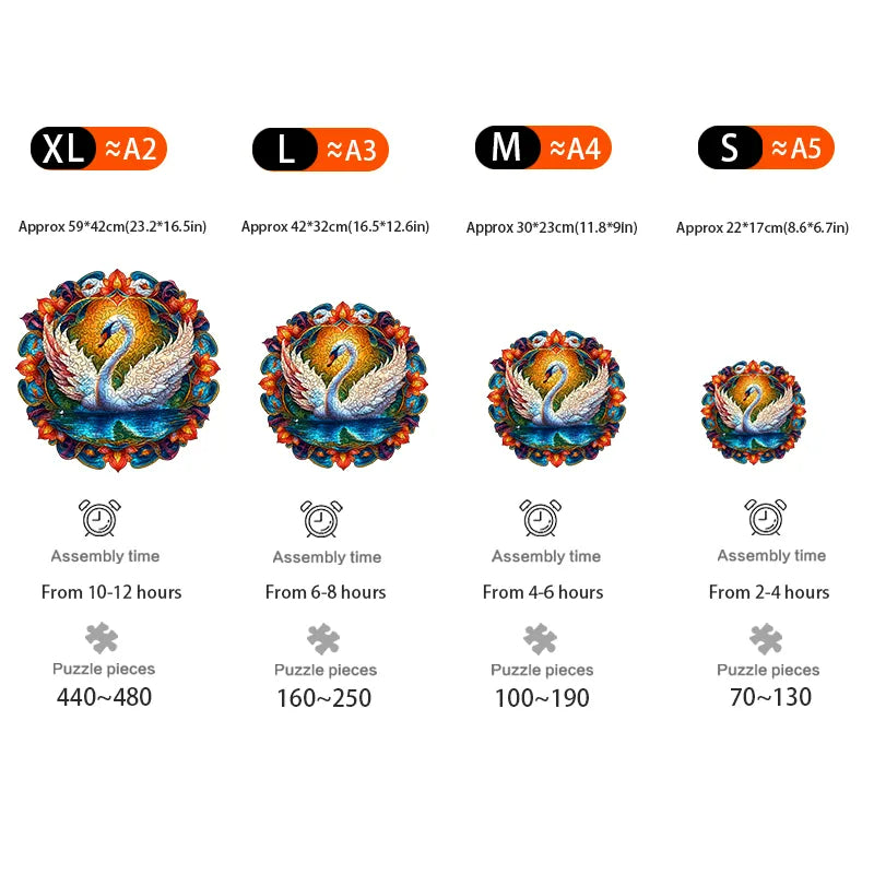 Swan Lake - Wooden Jigsaw Puzzles - image 2