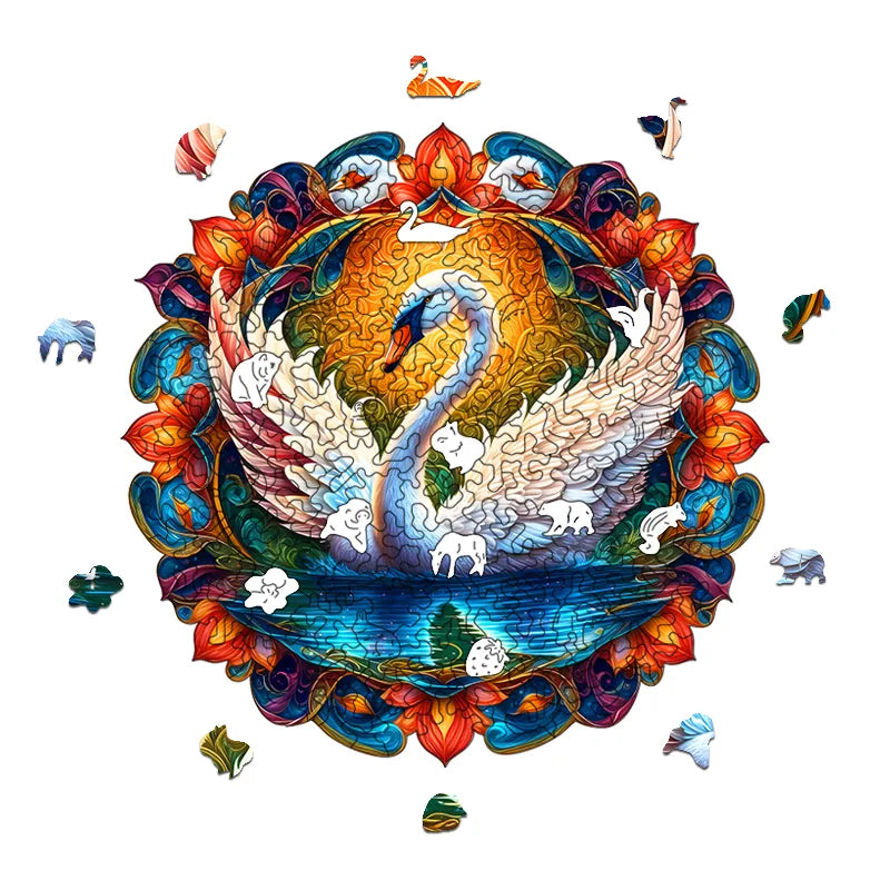 Swan Lake - Wooden Jigsaw Puzzles - image 1