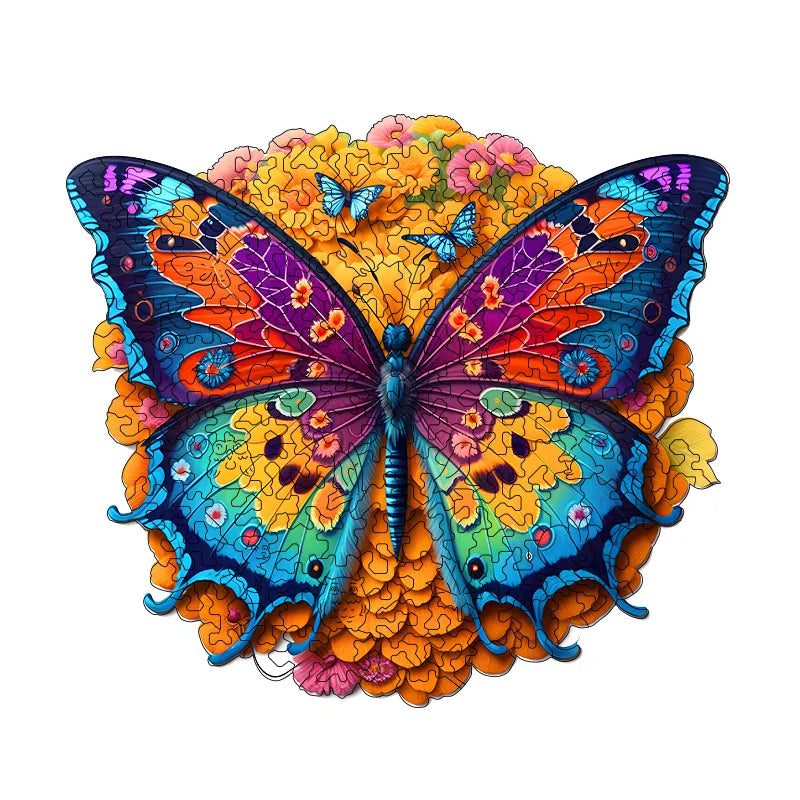 Butterfly Picking Honey - Wooden Jigsaw Puzzles - image 0