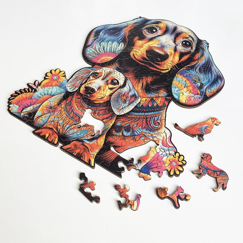 Two dogs - Wooden Jigsaw Puzzles - image 3