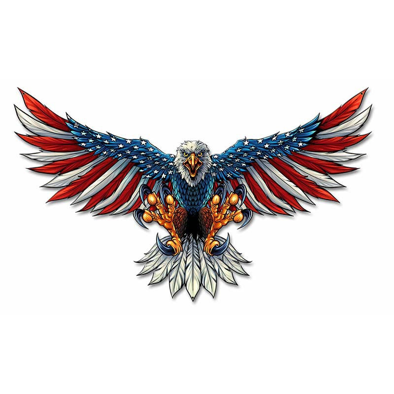 American Flag Bald Eagle - Wooden Jigsaw Puzzles - A3  - image 0