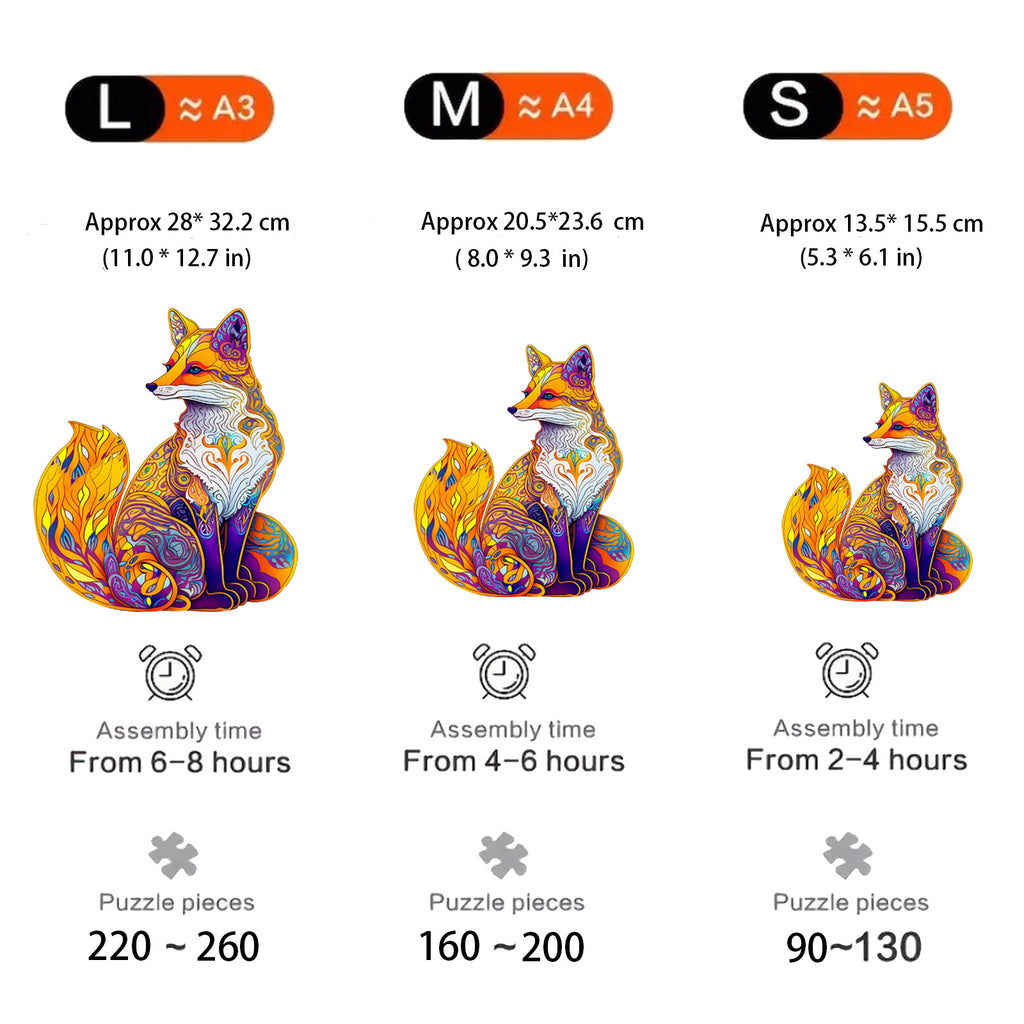 Beautiful Fox - Wooden Jigsaw Puzzle - image 1