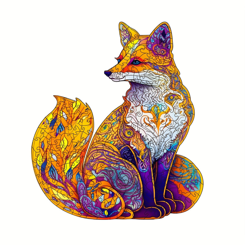 Beautiful Fox - Wooden Jigsaw Puzzle - A3  - image 0