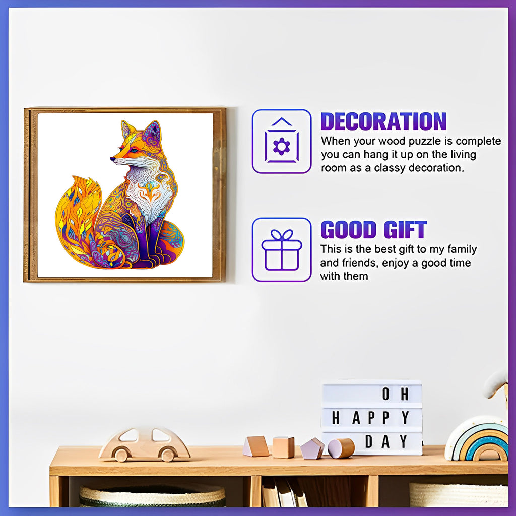 Beautiful Fox - Wooden Jigsaw Puzzle - image 4
