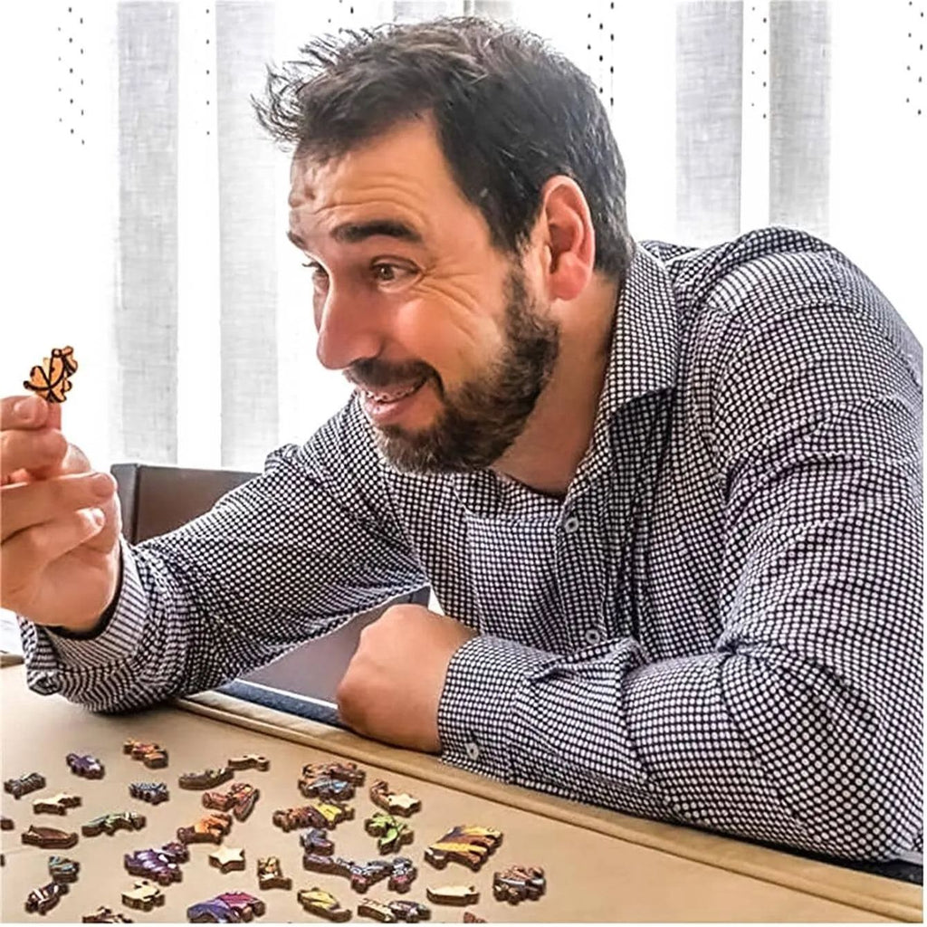 Unique Owl Design - Wooden Jigsaw Puzzle - image 3