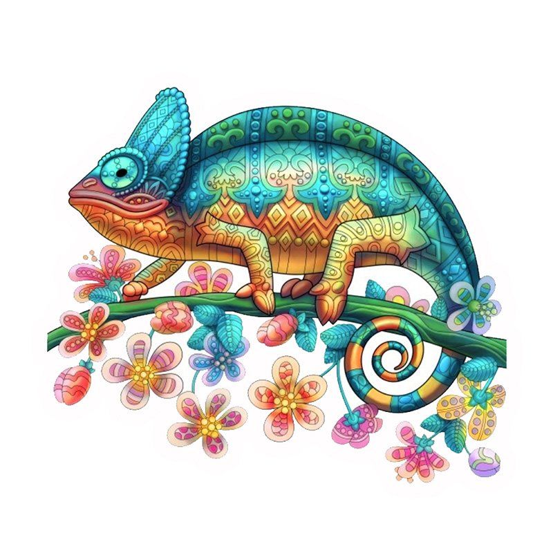 Chameleon - Wooden Jigsaw Puzzle - L - image 0