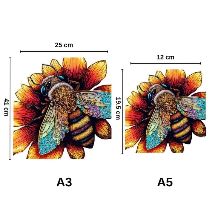 Colourful Bee - Wooden Jigsaw Puzzle - image 2