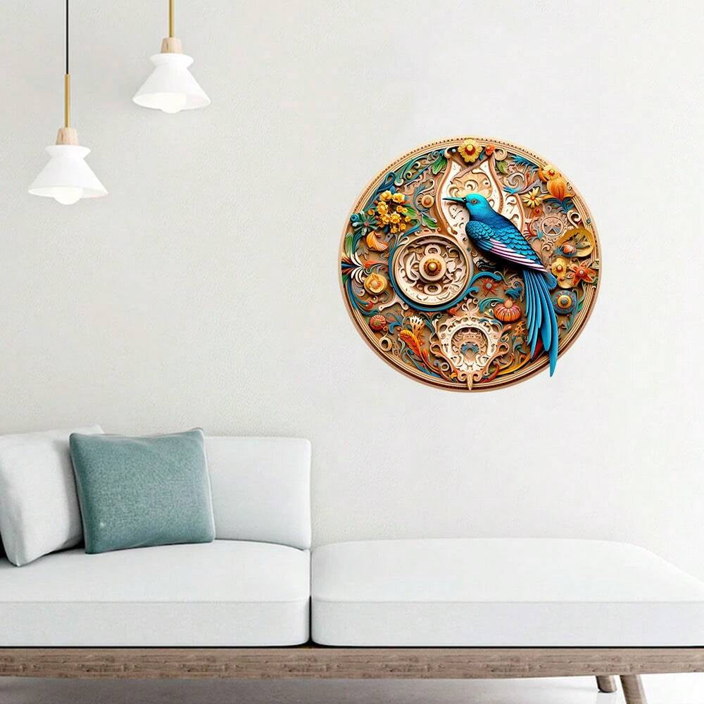 Enchanting Bird and Flowers - Wooden Jigsaw Puzzle - image 3