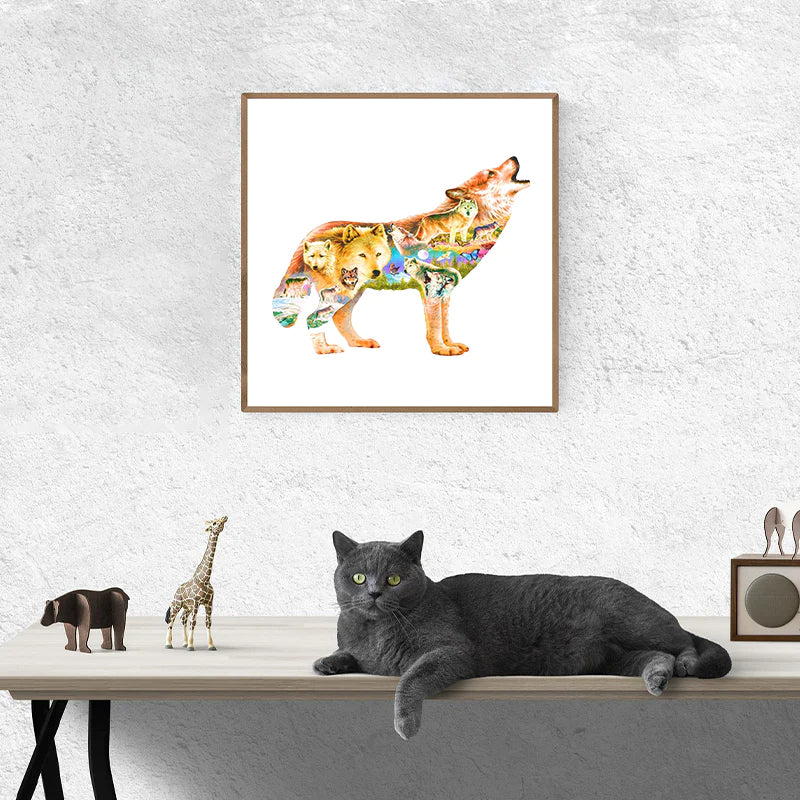 Howling Wolf King - Wooden Jigsaw Puzzles - image 3