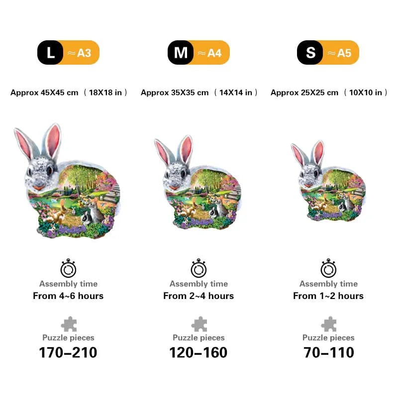 BUNNY HOLLOW - Wooden Jigsaw Puzzles - image 1