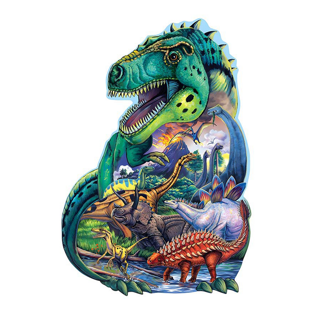 Dinosaur Days - Wooden Jigsaw Puzzles - A3  - image 0