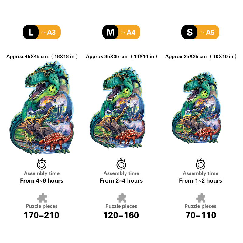 Dinosaur Days - Wooden Jigsaw Puzzles - image 3