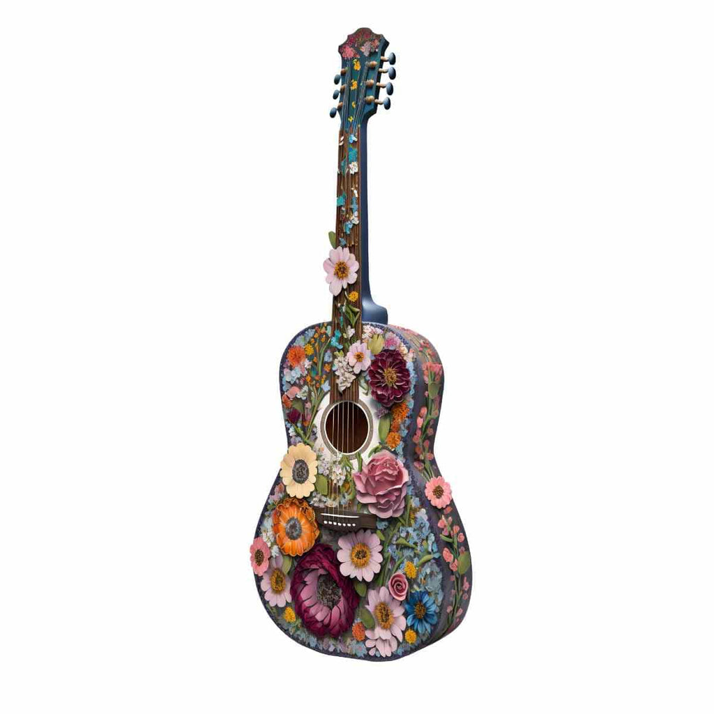 Guitar - Wooden Jigsaw Puzzle - A3  - Wooden Gift Packaging - image 0