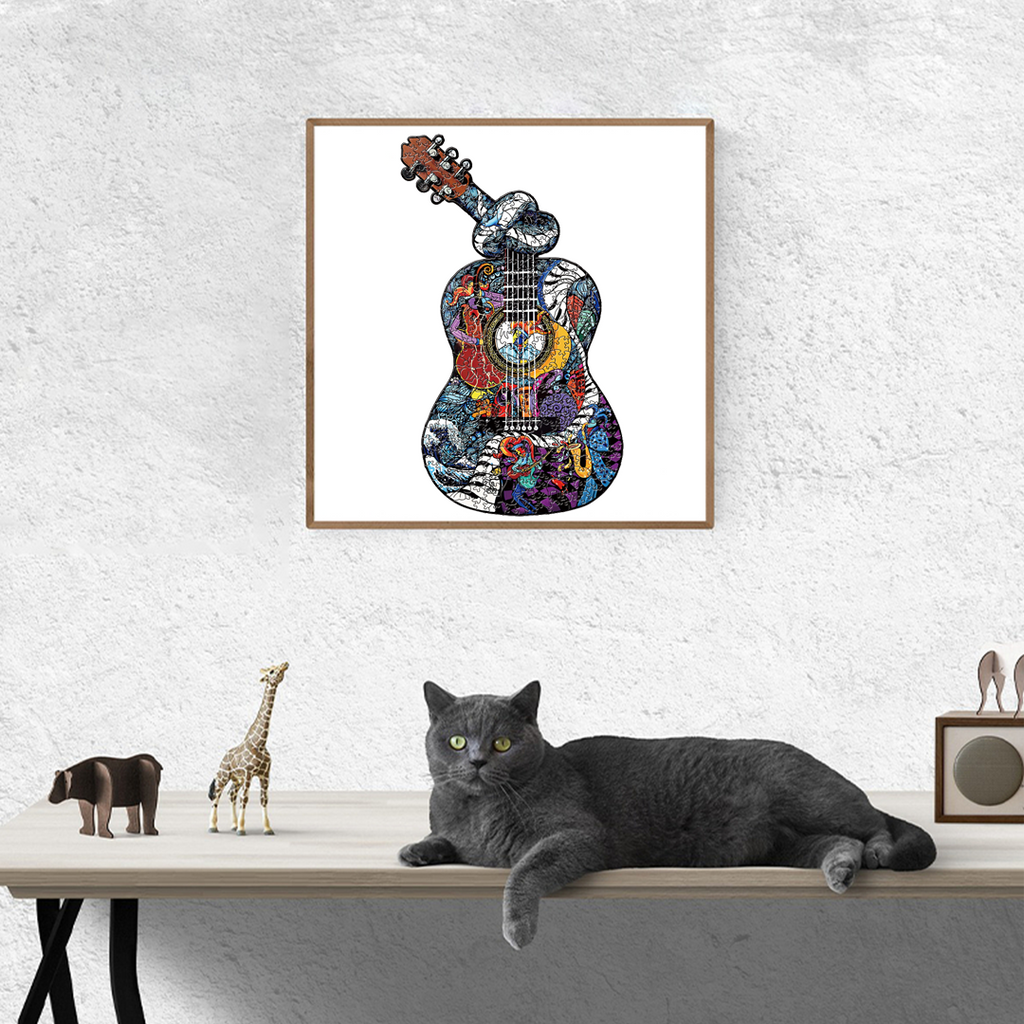 Rock Guitar - Wooden Jigsaw Puzzle - image 5