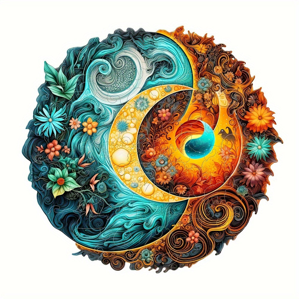 Mystery Yin-Yang- Wooden Jigsaw Puzzles - A3  - image 0