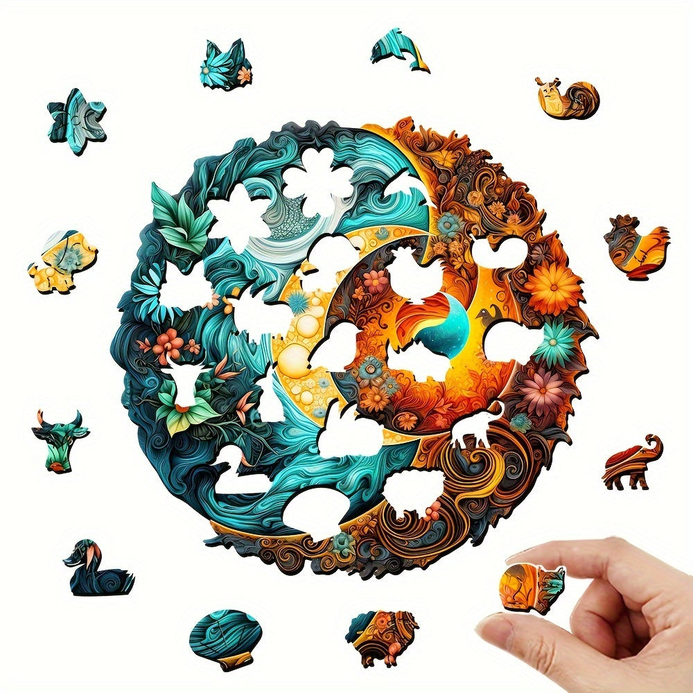 Mystery Yin-Yang- Wooden Jigsaw Puzzles - image 1