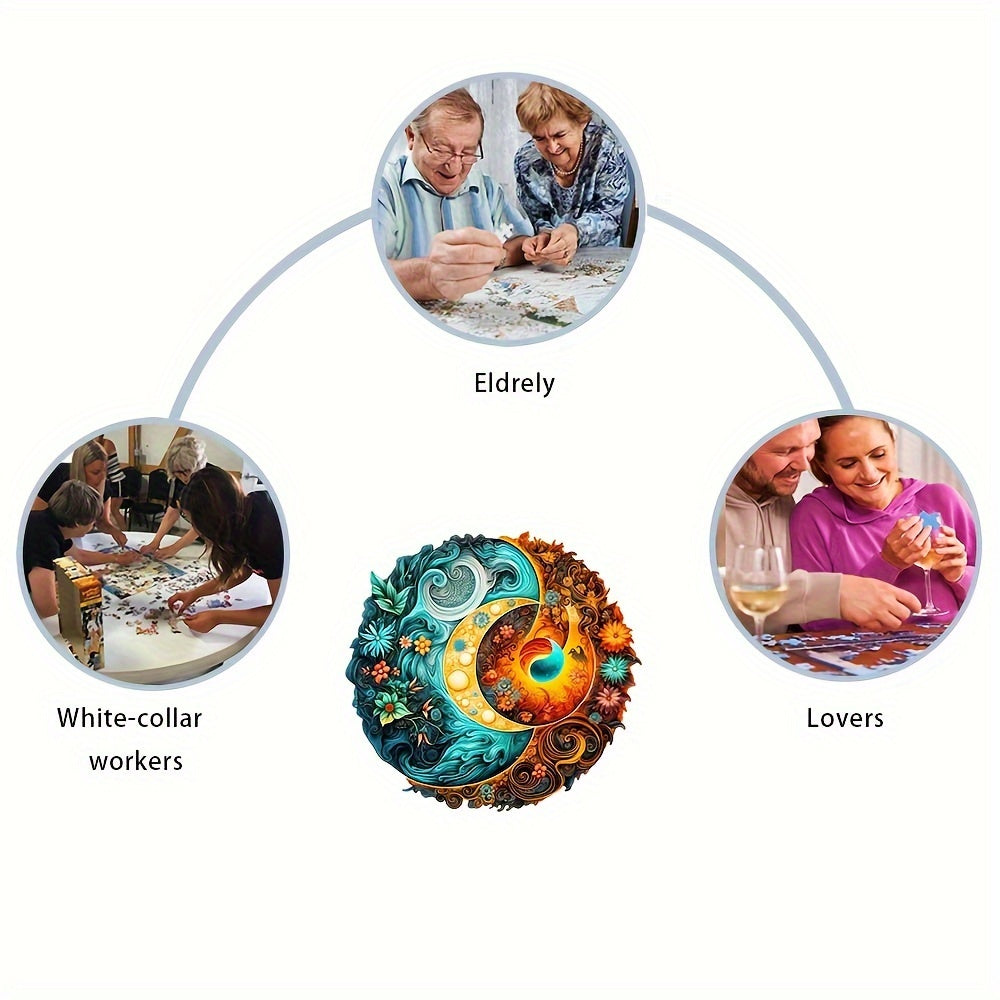 Mystery Yin-Yang- Wooden Jigsaw Puzzles - image 3